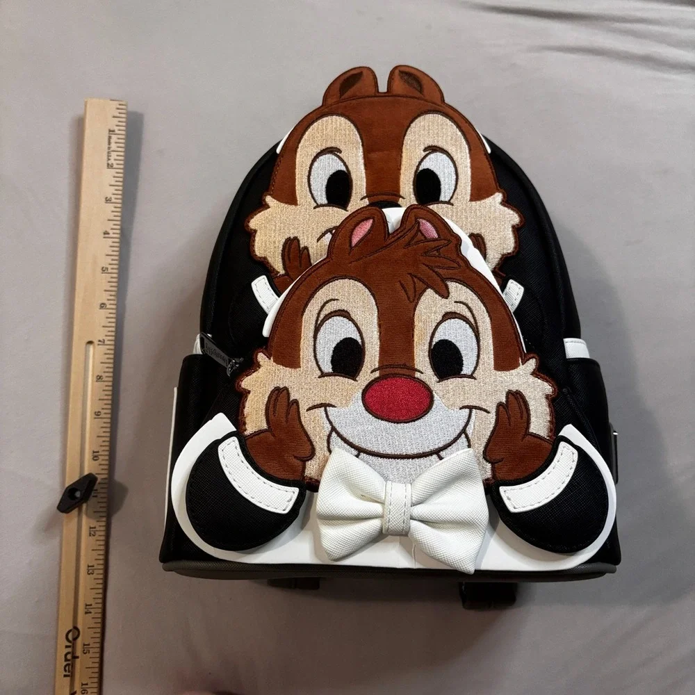 Loungefly Disney Chip and Dale Mini Backpack Tuxedo Clarice WDBK4526 New